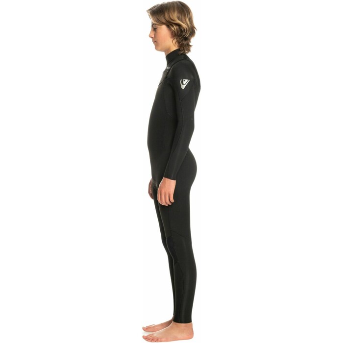 2024 Quiksilver Boys Everyday Sessions 3/2mm Chest Zip Wetsuit EQBW103107 - Black